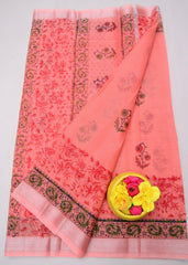 Wholesale Price Hand Block Printed Kota Doria Sarees