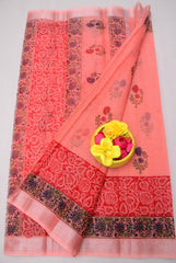 Bulk Quantity Hand-Block Printed Kota Doria Saree