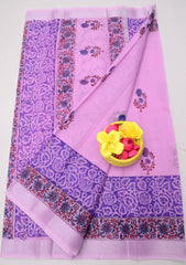Bulk Quantity Hand-Block Printed Kota Doria Saree
