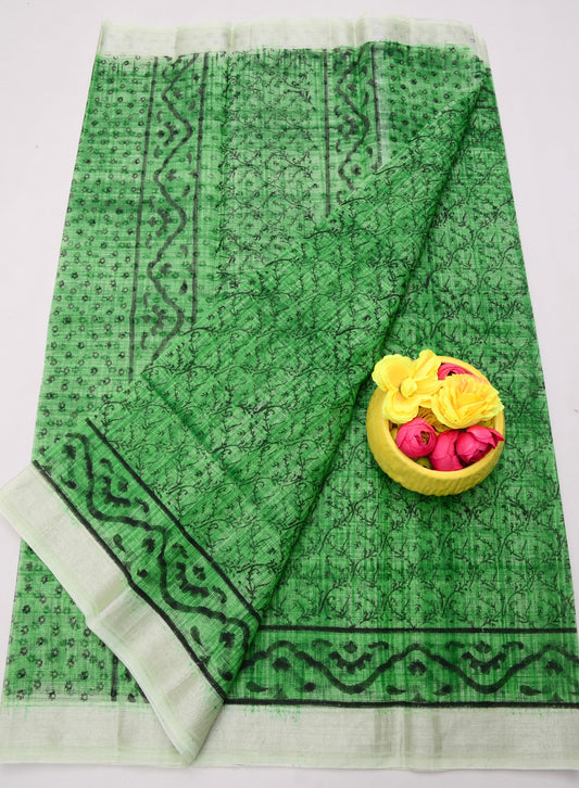 Wholesale Quantity Traditional Kota Doria Hand-Printed Sarees