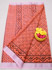 Wholesale Quantity Traditional Kota Doria Hand-Printed Sarees