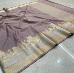 Bulk Price Exquisite Banarasi Semi Katan Dupion Silk Saree