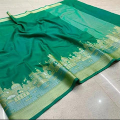 Wholesale Price Exquisite Banarasi Semi Katan Dupion Silk Saree