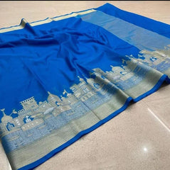 Wholesale Price Exquisite Banarasi Semi Katan Dupion Silk Saree