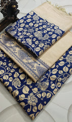 Wholesale Quantity Cotton Silk Kalamkari Printed Dress Material