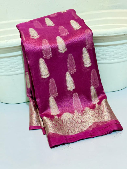 Bulk Quantity Banarasi Katan Tissue Soft Silk Saree