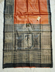 Wholesale Price Pure Ghicha Silk Saree Screen Print