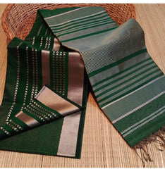 Bulk Quantity Maheshwari Semi Silk Saree With Copper Weaving Design