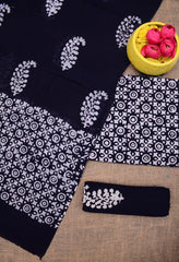 Bulk Quantity Hand Batik Printed Pure Cotton Dress Material Order Sample