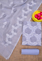 Wholesale Quantity Embroidered Kota Doria Work Dress Material