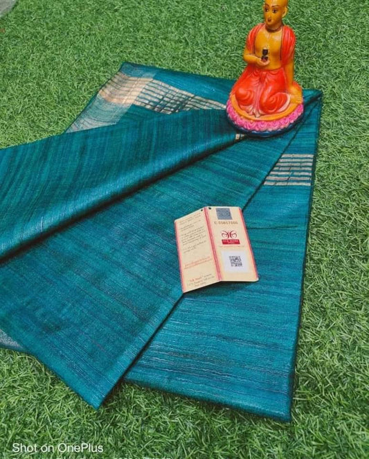 Wholesale Quantity Pure Tussar Ghicha Silk Saree