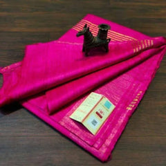 Wholesale Price Tussar Ghicha Pure Silk Saree