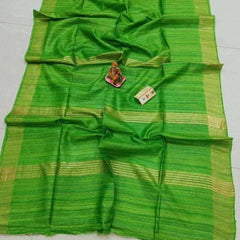 Bulk Price Pure Tussar Silk Ghicha Saree