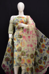 Wholesale Price Printed Kota Doria Cotton Dress Material Order Sample