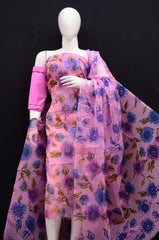 Wholesale Price Printed Kota Doria Cotton Dress Material Order Sample