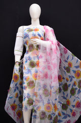 Wholesale Price Printed Kota Doria Cotton Dress Material Order Sample