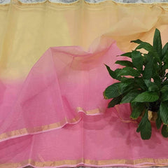 Wholesale Price Pure Cotton Plain Kota Double Color Saree