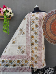 Wholesale Price Kota Doria Hand Block Printed Suit