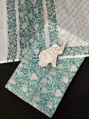 Wholesale Price Hand Block Printed Kota Doria Dress Material