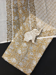 Wholesale Price Hand Block Printed Kota Doria Dress Material