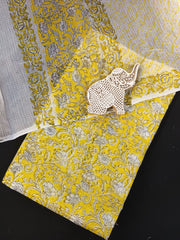 Wholesale Price Hand Block Printed Kota Doria Dress Material
