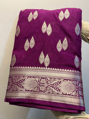 Bulk Quantity Banarasi Semi Katan Georgette Silk Saree