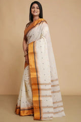 Bulk Price Cotton Bengal Tant Saree Without Blouse Piece Order Sample