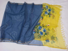 Wholesale Price Kota Doria Pure Cotton Hand Painted Dupatta