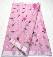 Wholesale Quantity Kota Linen Hand Painted Saree