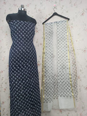 Bulk Quantity Kota Doria Suit Unstitched Cotton Block Print Fabric