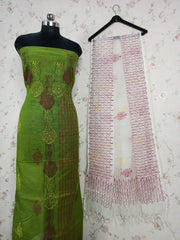 Bulk Quantity Kota Doria Suit Unstitched Cotton Block Print Fabric