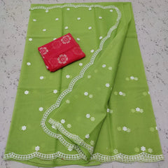 Bulk Quantity Kota Doria Embroidered Designer Saree