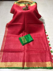 Bulk Quantity Linen By Linen Saree 140 Thread Count