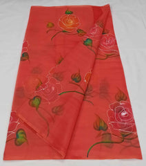 Bulk Price Brush Painted Kota Doria Cotton Mix Saree