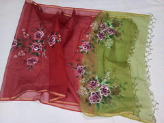 Wholesale Price Kota Doria Pure Cotton Hand Painted Dupatta
