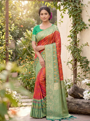 Wholesale Price Pochampalli Soft Silk Saree with Grand Ikat Woven Pallu Order Sample