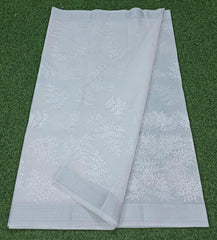 Wholesale Price Machine Embroidered Work Kota Doria Cotton Saree