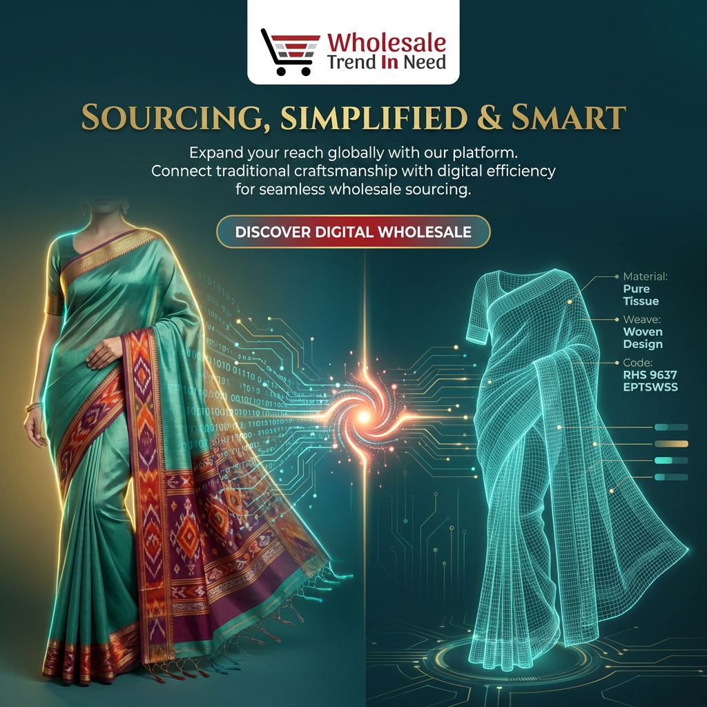 AI-powered wholesale saree sourcing and digital textile analytics.