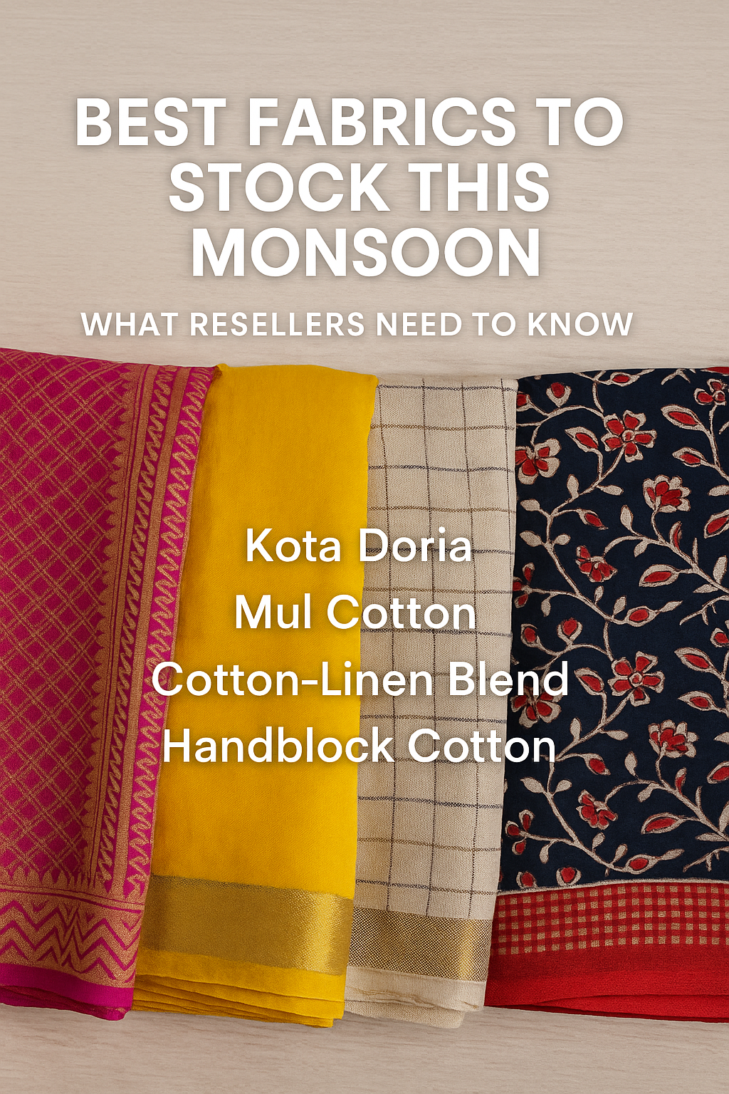 Best Fabrics to Stock This Monsoon: What Resellers Need to Know