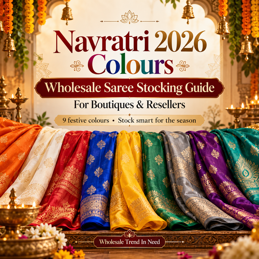 Navratri 2026 Colours: Wholesale Saree Stocking Guide for Boutiques & Resellers