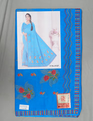 Set of 7 Sarees - Beauty Queen Pure Cotton Embroidered Saree