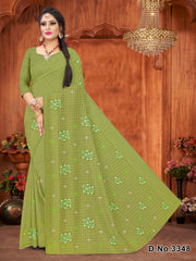 Set of 8 Sarees - Reshma Pure Cotton Embroidered Saree