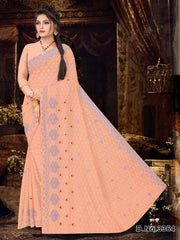 Set of 8 Sarees - Moti Mahal Pure Cotton Embroidered Saree
