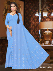 Set of 8 Sarees - Kiwi Pure Cotton Embroidered Saree