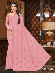 Set of 8 Sarees - Kiwi Pure Cotton Embroidered Saree