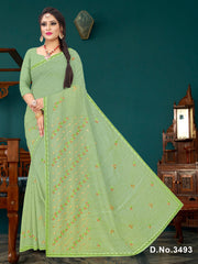 Set of 8 Sarees - Cotton King Pure Cotton Embroidered Saree