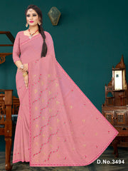 Set of 8 Sarees - Cotton King Pure Cotton Embroidered Saree