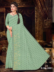 Set of 8 Sarees - Magical Point Pure Cotton Embroidered Saree