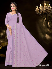Set of 8 Sarees - Waterfall Pure Cotton Embroidered Saree