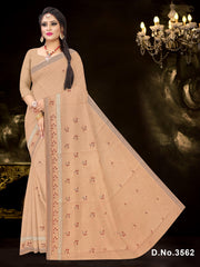 Set of 8 Sarees - Waterfall Pure Cotton Embroidered Saree